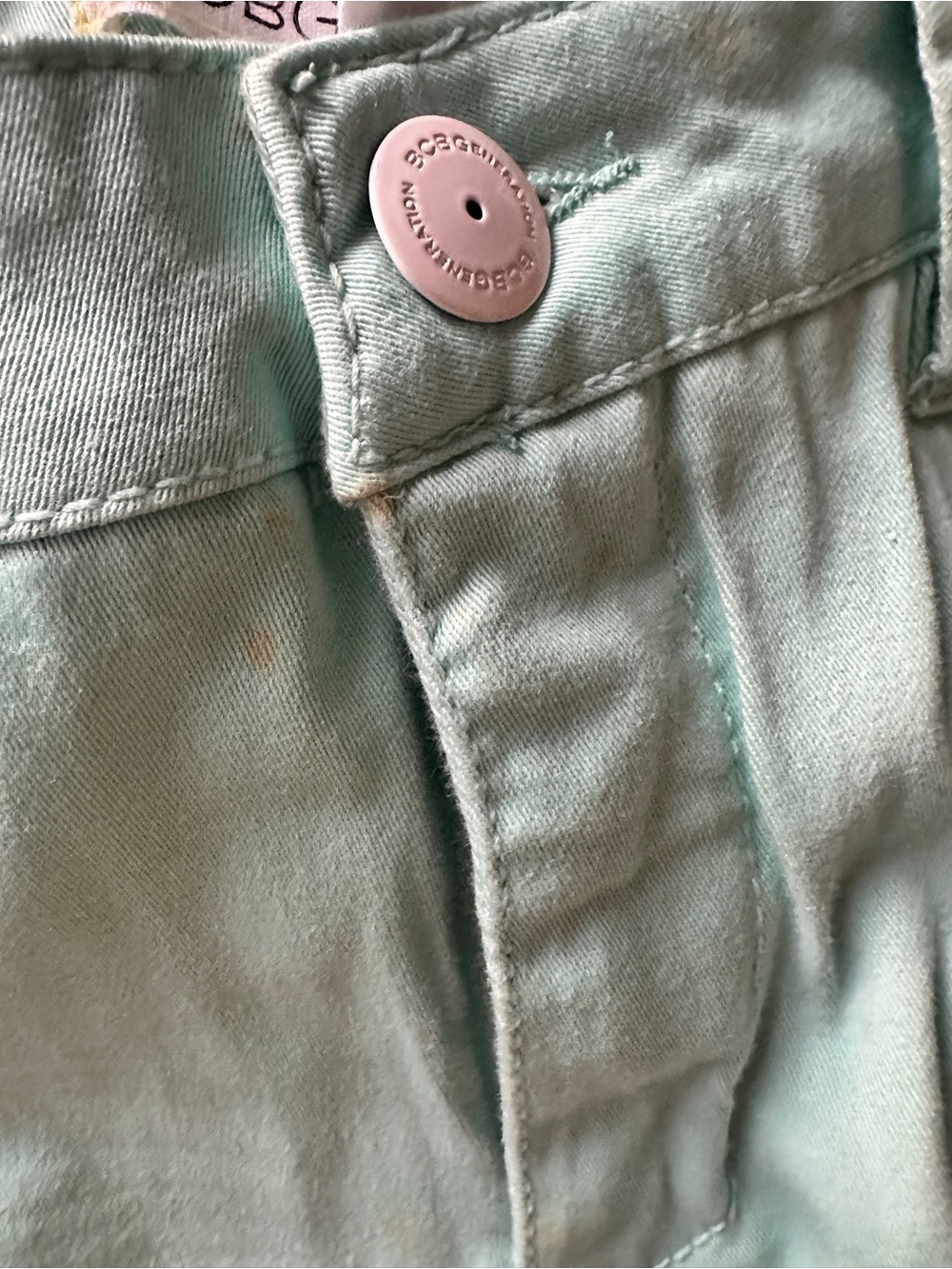 NWT BCBGeneration Womens The Sawyer My Boyfriend Light Mint Vintage Flare Jeans - Picture 10 of 11